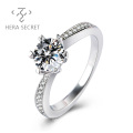 2021 Micro Insert White Diamond Ring For Women Natural Diamond Ring